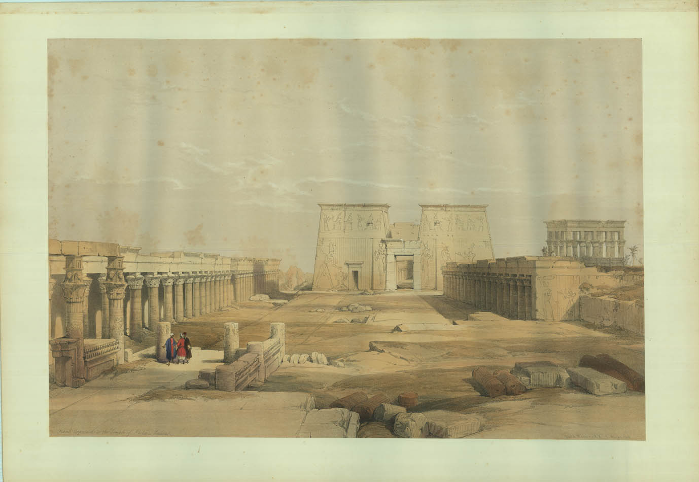 Original hand-coloured lithograph on fine paper mounted on card as issued from the subscription edition of Roberts' Egypt and Nubia.