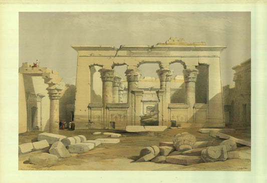 Original hand-coloured lithograph on fine paper mounted on card as issued from the subscription edition of Roberts' Egypt and Nubia.