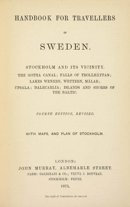 First edition of this title despite having "fourth edition" printed on the title-page