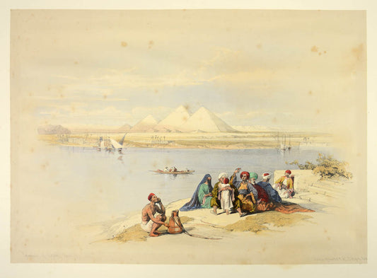Original hand-coloured lithograph on fine paper mounted on card as issued from the subscription edition of Roberts' Egypt and Nubia