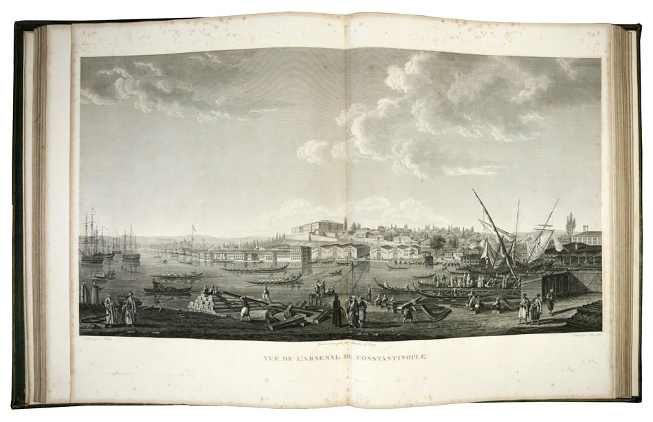 A finely bound example of the first edition of the grandest book of engraved views of Constantinople