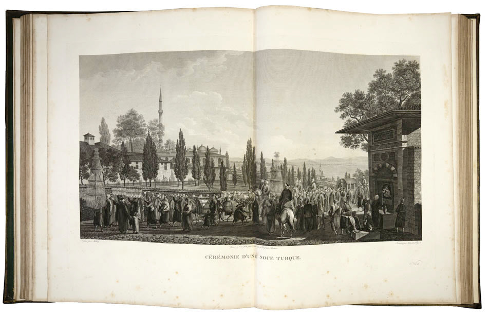 A finely bound example of the first edition of the grandest book of engraved views of Constantinople