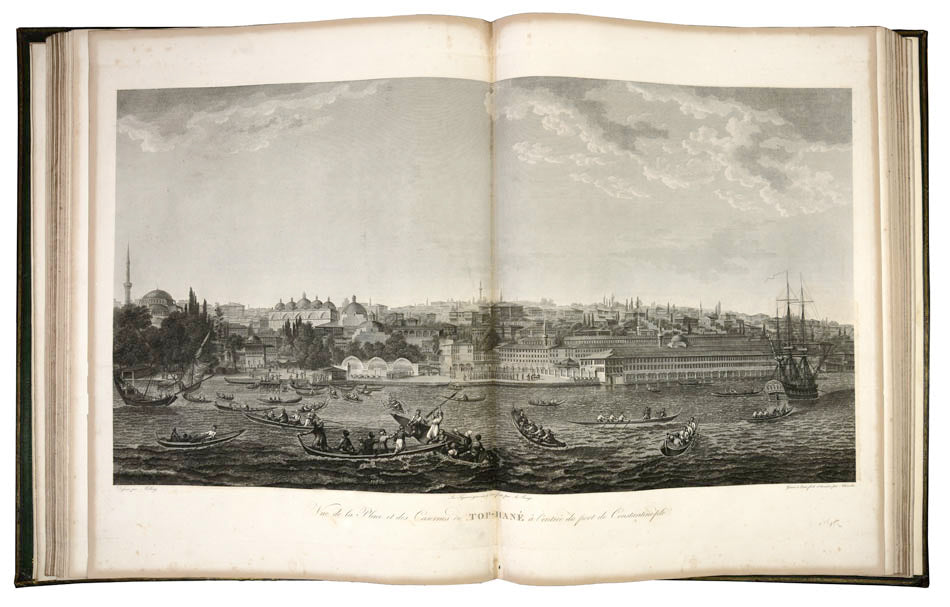 A finely bound example of the first edition of the grandest book of engraved views of Constantinople