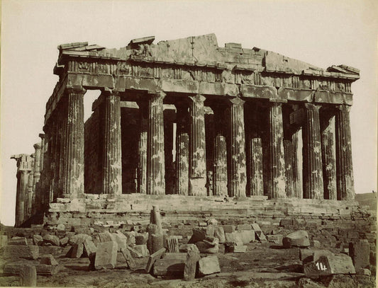 Parthenon, West side, Athens.