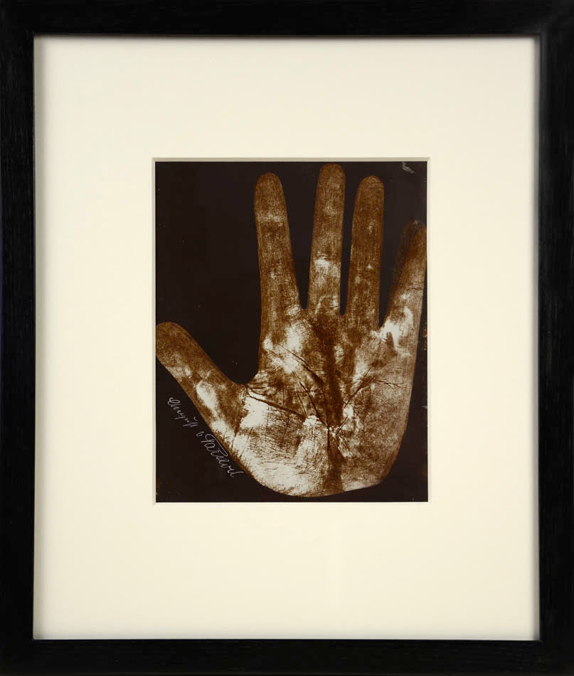 Eleven photographic negative prints of hands by German palmist Marianne Raschig who sook more than 2000 prints over 60 years.