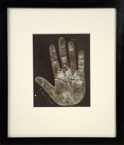 Eleven photographic negative prints of hands by German palmist Marianne Raschig who sook more than 2000 prints over 60 years.