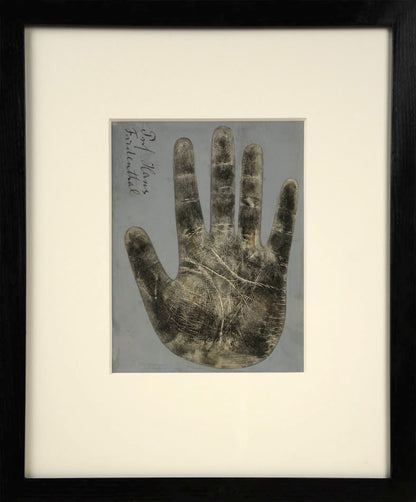 Eleven photographic negative prints of hands by German palmist Marianne Raschig who sook more than 2000 prints over 60 years.