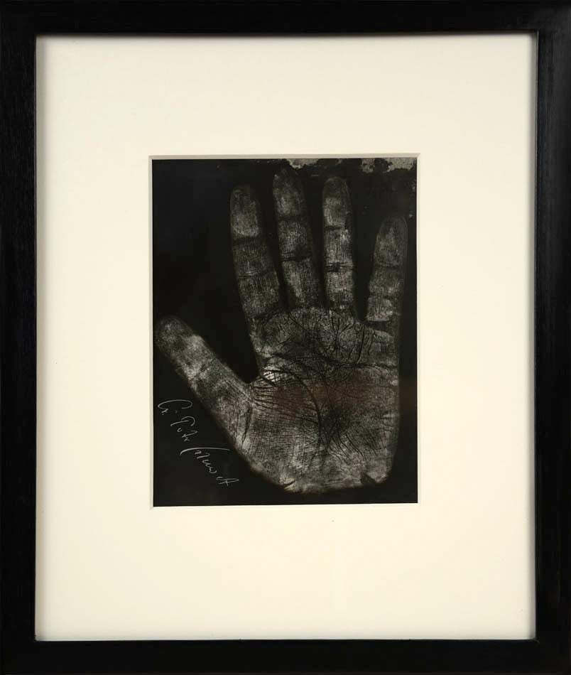 Eleven photographic negative prints of hands by German palmist Marianne Raschig who sook more than 2000 prints over 60 years.