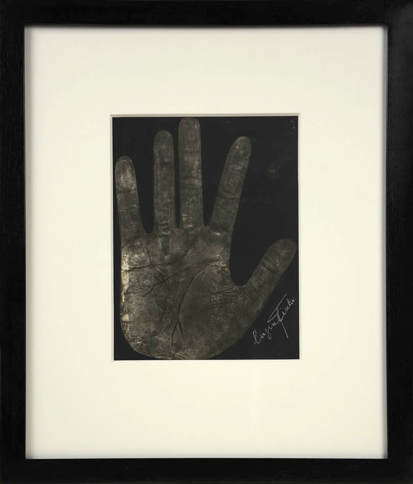 Eleven photographic negative prints of hands by German palmist Marianne Raschig who sook more than 2000 prints over 60 years.