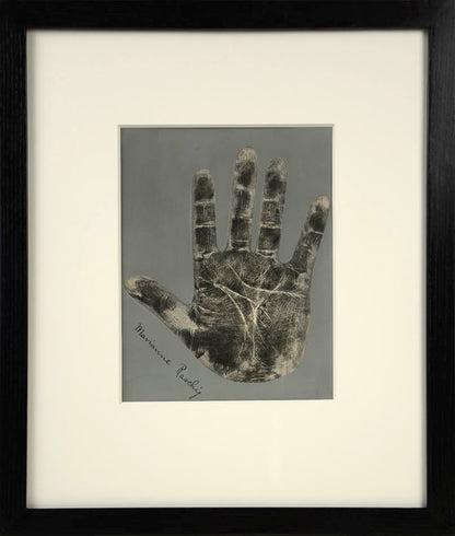 Eleven photographic negative prints of hands by German palmist Marianne Raschig who sook more than 2000 prints over 60 years.