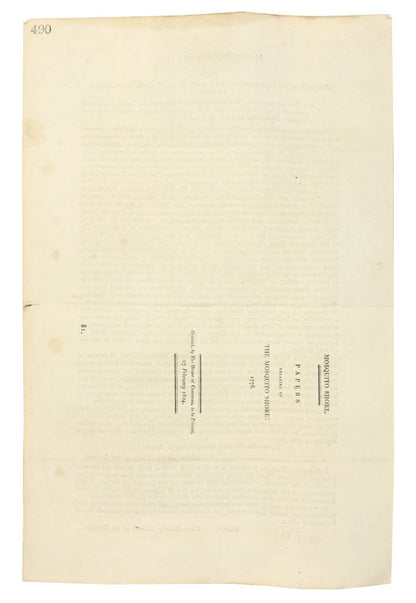 A parliamentary report concering the aboltion of slavery on the Mosquito Shore, a British protectorate, published in the run up to the Slave Trade Act 1824