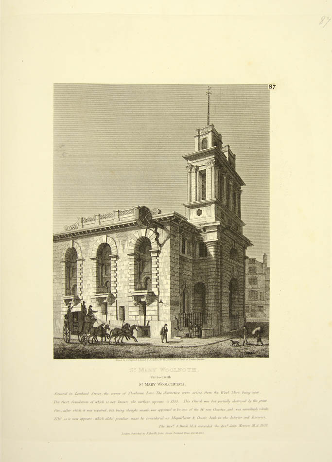 first artistically competent & exhaustive illustration of the golden age of London church building, one of a few large paper proof copies