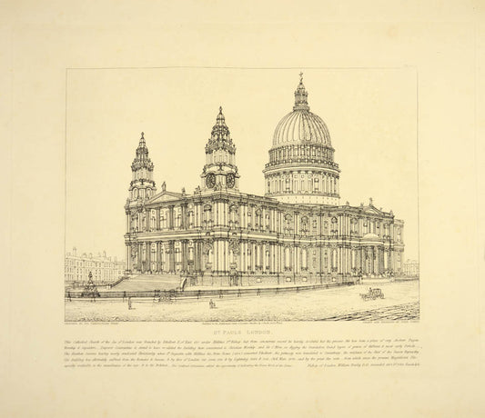 first artistically competent & exhaustive illustration of the golden age of London church building, one of a few large paper proof copies
