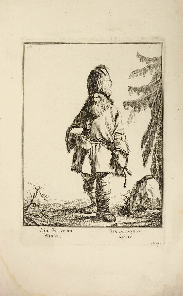 extremely rare work on russian costumes and the cries of st petersburg, masterly drawn by a contemporary of le prince 