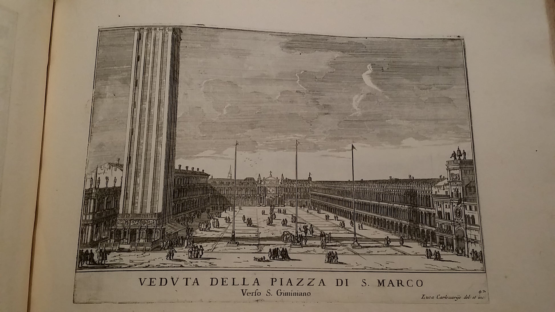 Best work by first distinguished painter of Venetian Vedute and one of the earliest practitioners of this painting type. 103 etched views by Carlevaris.