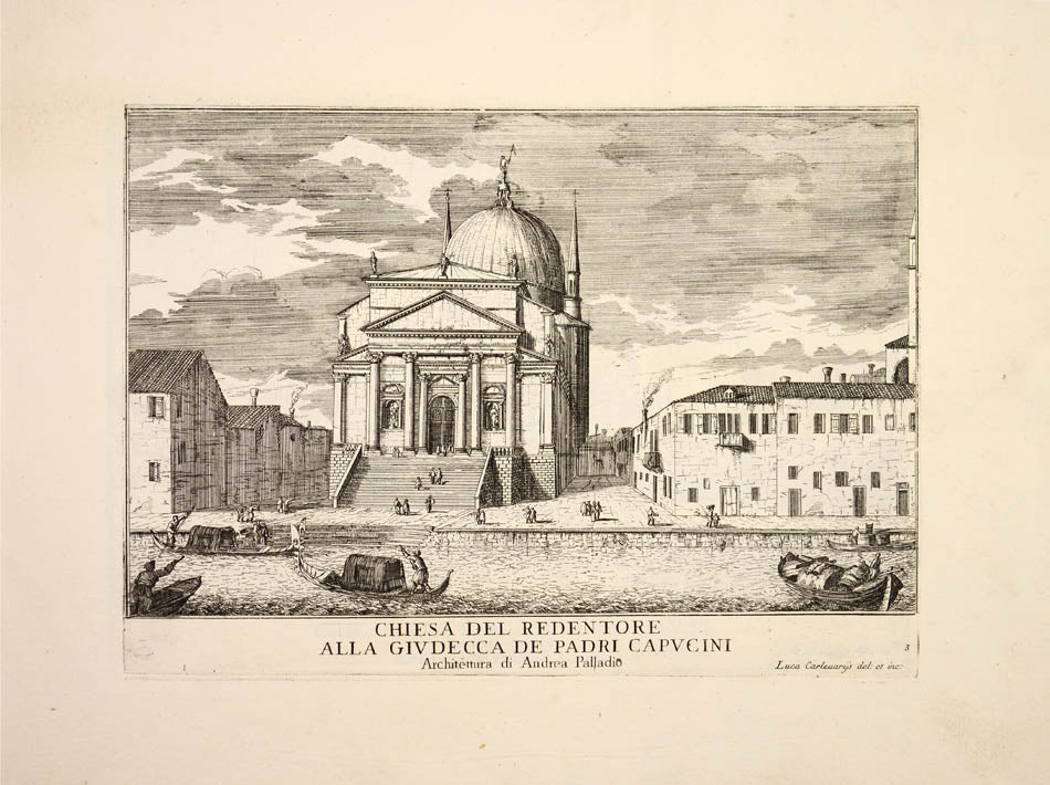 Best work by first distinguished painter of Venetian Vedute and one of the earliest practitioners of this painting type. 103 etched views by Carlevaris.