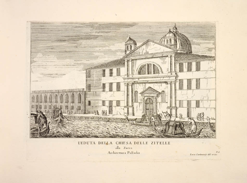 Best work by first distinguished painter of Venetian Vedute and one of the earliest practitioners of this painting type. 103 etched views by Carlevaris.