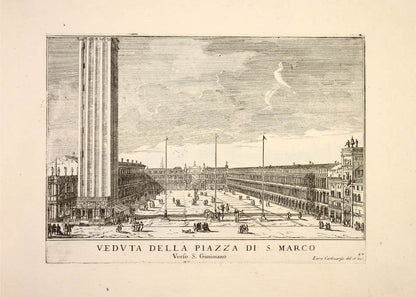 Best work by first distinguished painter of Venetian Vedute and one of the earliest practitioners of this painting type. 103 etched views by Carlevaris.