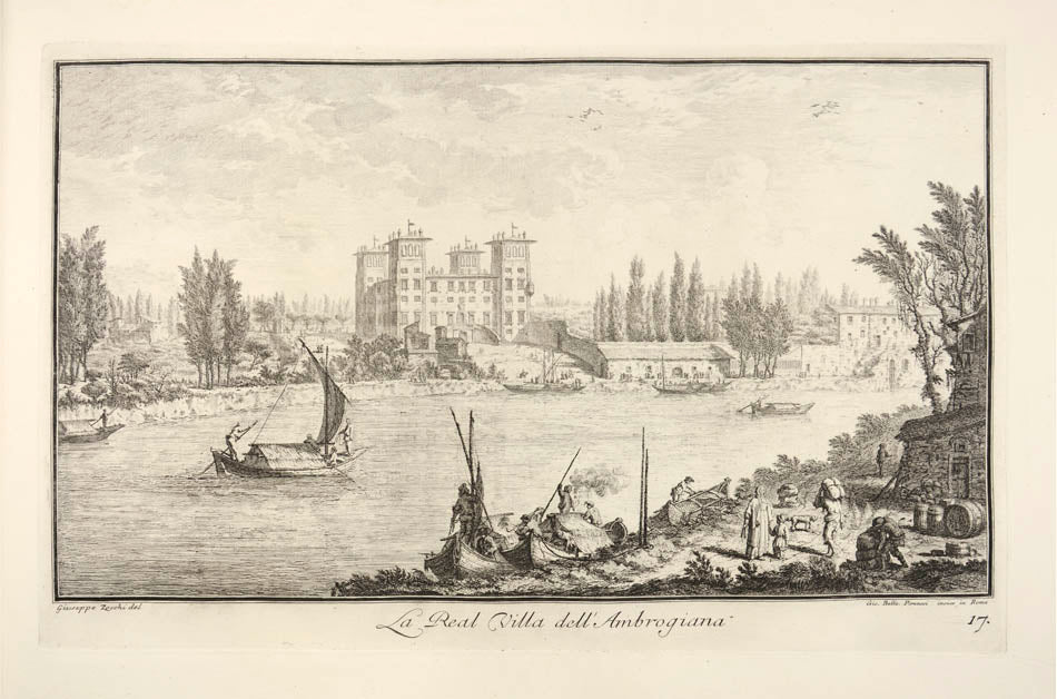 A complete set of the finest pictorial record of XVIII century Tuscany, with etched & engraved plates of Tuscan villas after Zocchi by Piranesi & others.