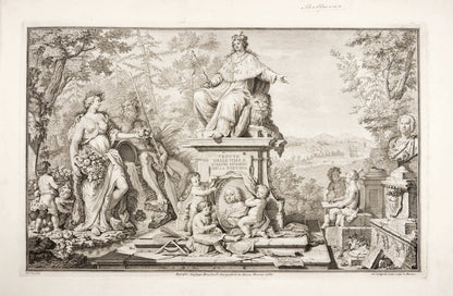 A complete set of the finest pictorial record of XVIII century Tuscany, with etched & engraved plates of Tuscan villas after Zocchi by Piranesi & others.