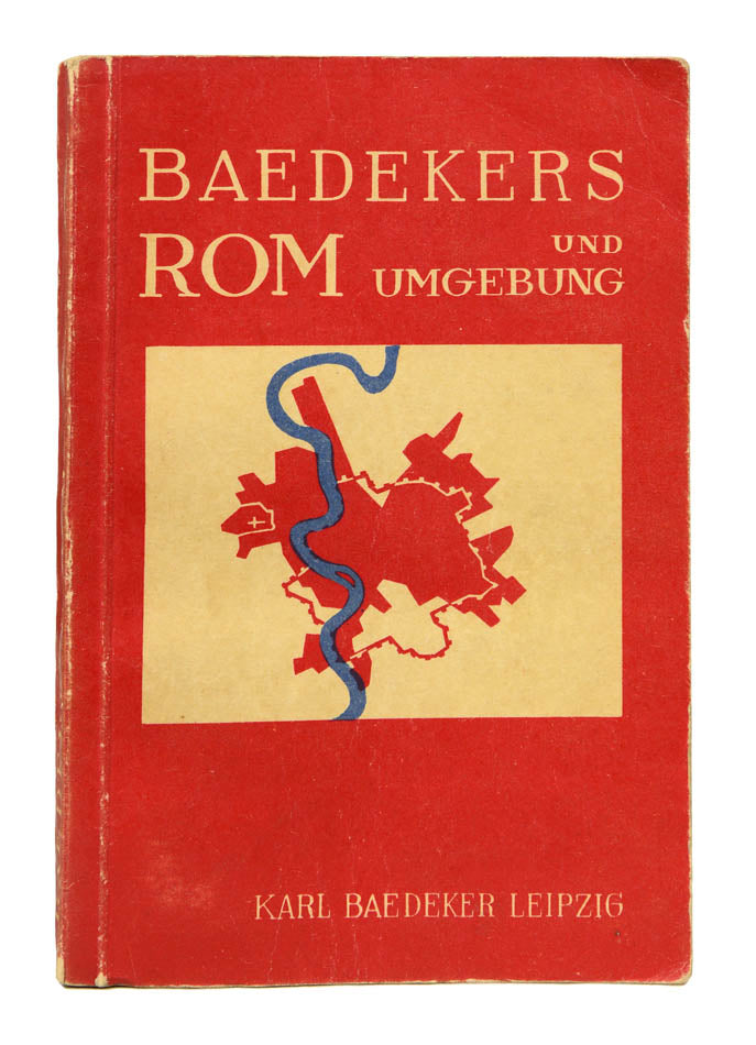 First and only edition of Baedeker's Rom und umgebung.