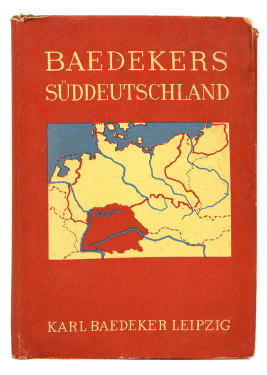 Thirty-fourth edition of Baedeker's Suddeutschland.