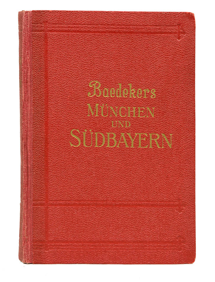An unusual War edition of Baedeker's Sudbayern, Munchen und die Bayerishen Alpen.