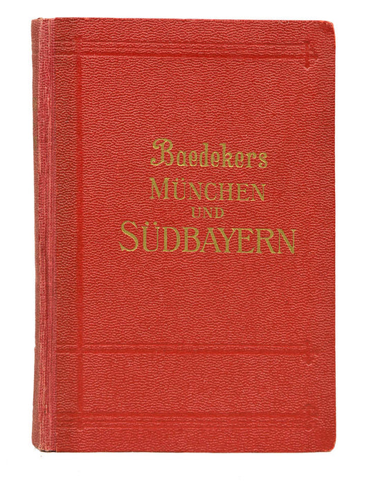 An unusual War edition of Baedeker's Sudbayern, Munchen und die Bayerishen Alpen.