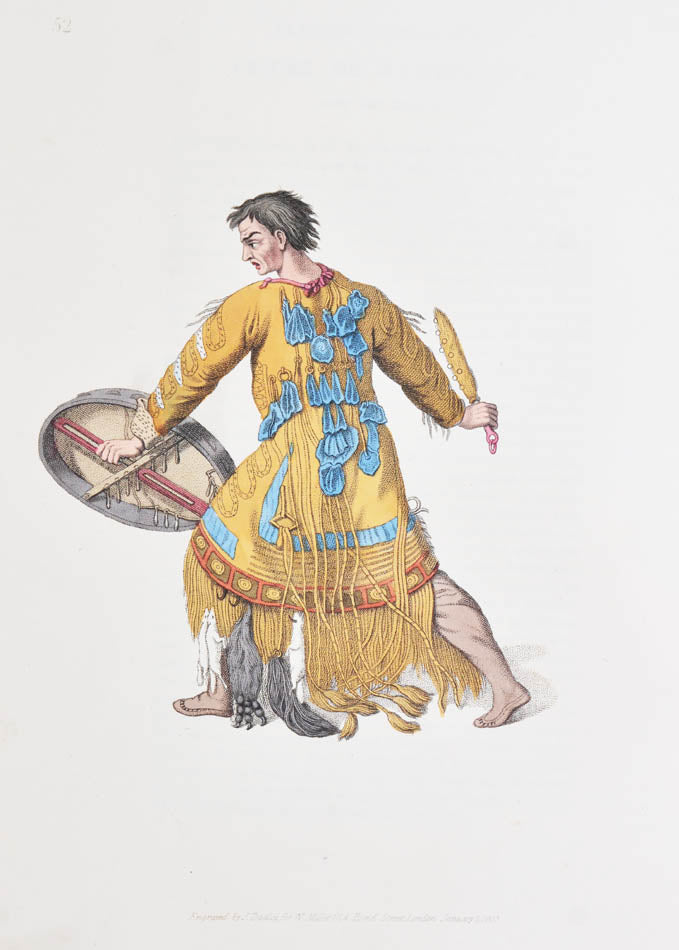 Attractive copy depicting traditional Russian dress in bright hand-colour. This title was the fourth in a series of costume books issued by Miller. 