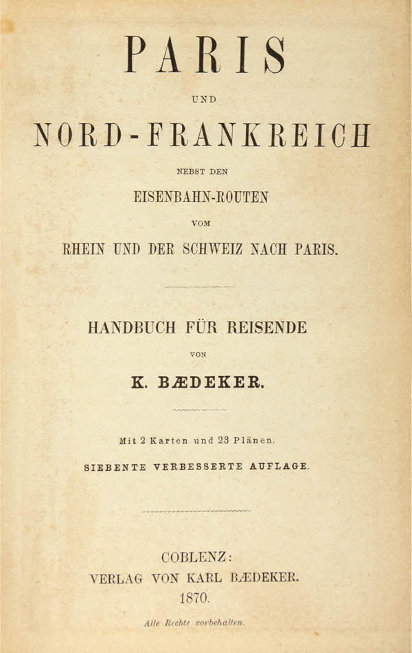 This series first started in 1855 and this edition was published during the Commune of Paris in 1870. 