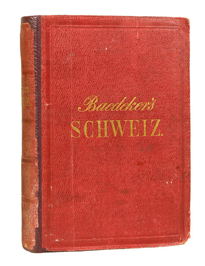A relatively scarce edition of Baedeker's Schweiz.