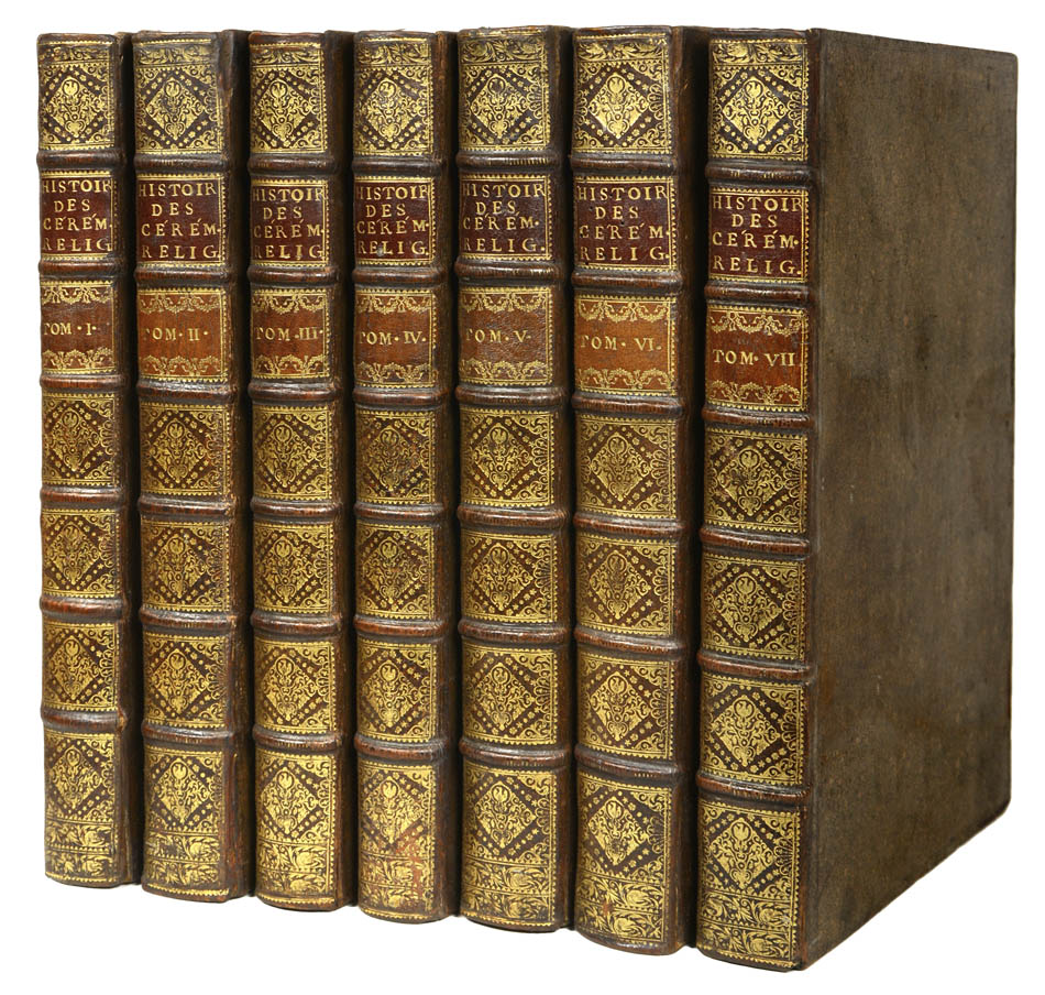 Fine, fresh example attractively bound, of the most elaborate history of world religion published up to that time, profusely illustrated.