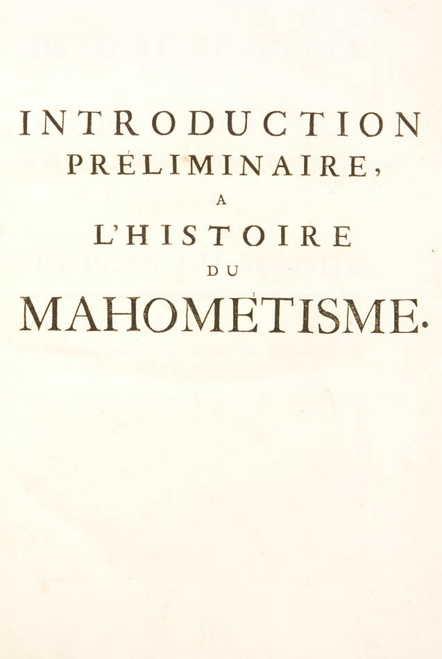 Fine, fresh example attractively bound, of the most elaborate history of world religion published up to that time, profusely illustrated.
