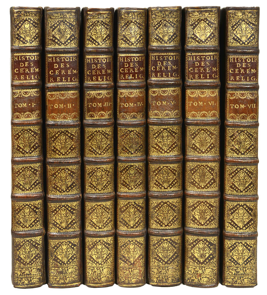 Fine, fresh example attractively bound, of the most elaborate history of world religion published up to that time, profusely illustrated.