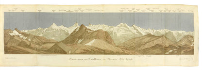 Published in 1864, this is the first issue of the tenth edition of Baedeker's Schweiz. 