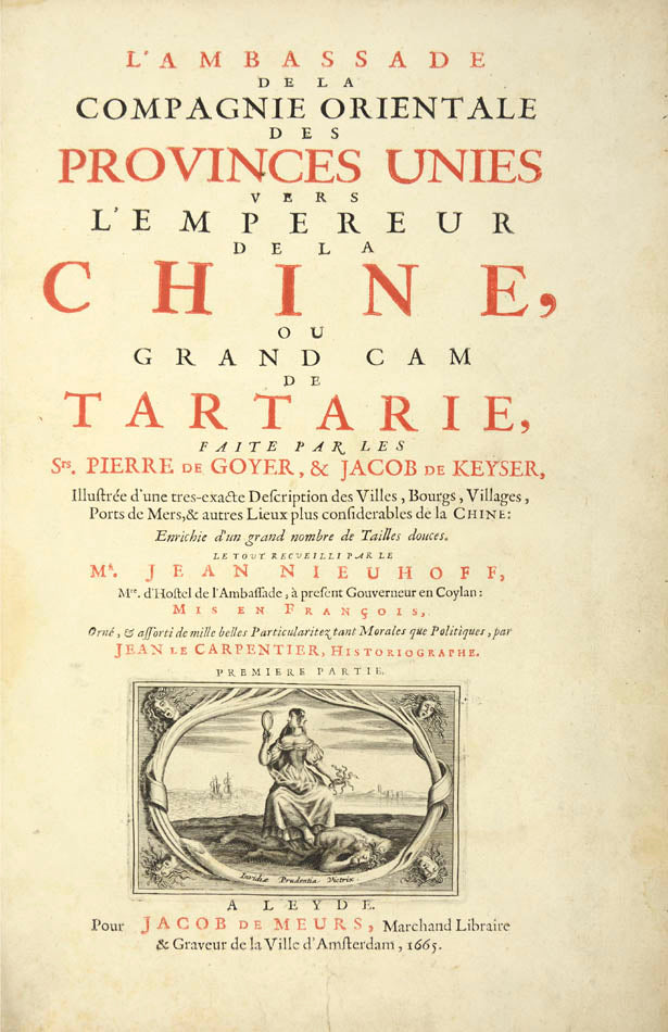 it was determined to despatch ambassadors from Batavia to the Court of Peking to solicit liberty to trade. This is the embassy written up by Nieuhoff,