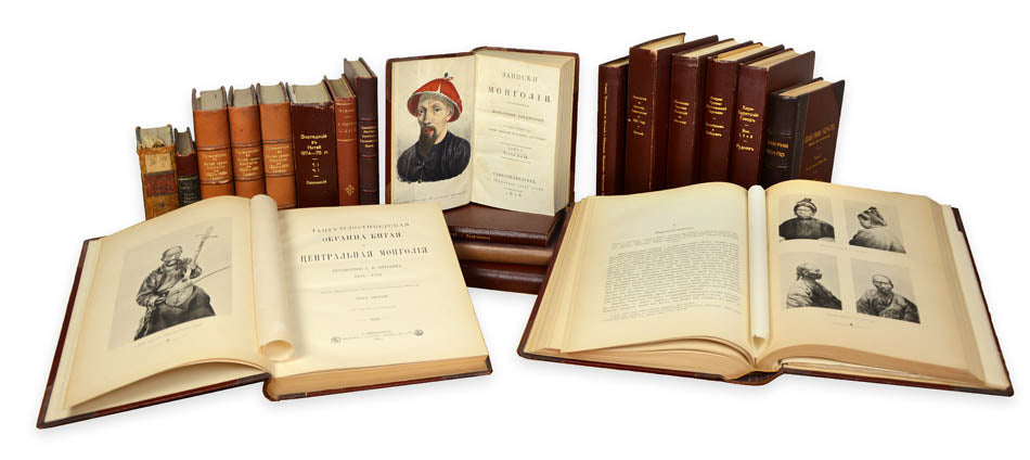 Extensive collection of Russian works focusing mostly on Northern China and Mongolia, including important and rare travel, trade and exploration accounts.