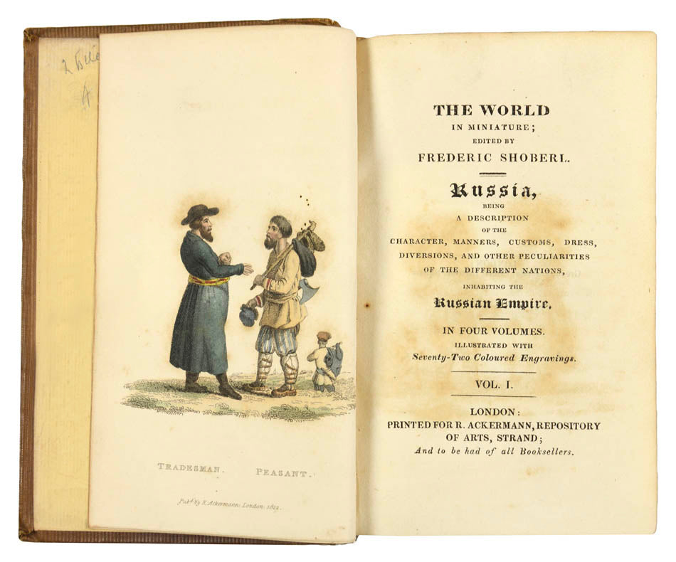 an attractive copy of this lovely work describing all appearances and manners of the peoples living in russia 