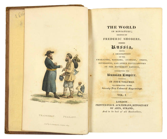 an attractive copy of this lovely work describing all appearances and manners of the peoples living in russia 