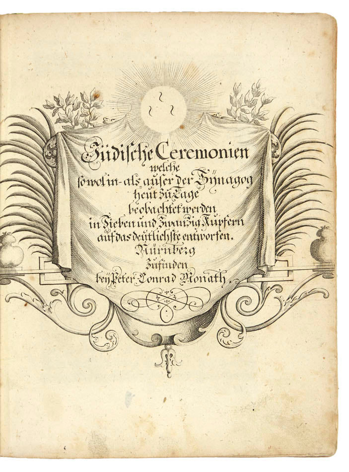 Judisches Ceremoniel by Paul Christian Kirchner is a fundamental and richly illustrated work describing Jewish customs, rituals and costumes.