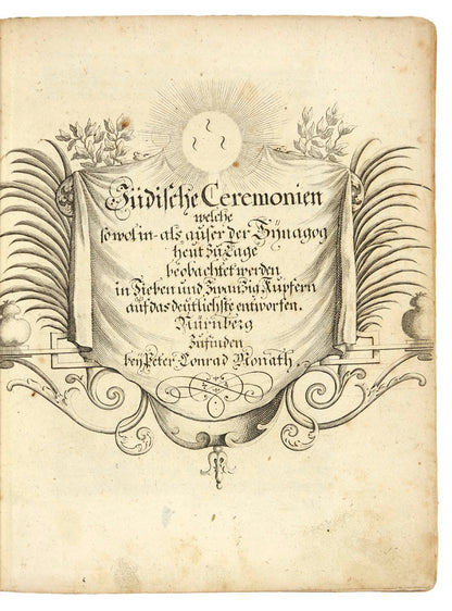 Judisches Ceremoniel by Paul Christian Kirchner is a fundamental and richly illustrated work describing Jewish customs, rituals and costumes.