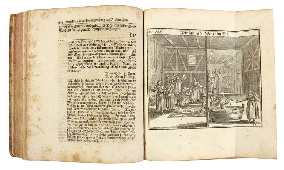 Judisches Ceremoniel by Paul Christian Kirchner is a fundamental and richly illustrated work describing Jewish customs, rituals and costumes.