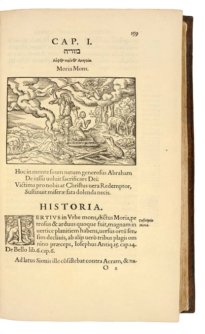 Attractive contemporary binding, of first edition in Latin of this important illustrated history of Jerusalem, before its destruction by the Romans.