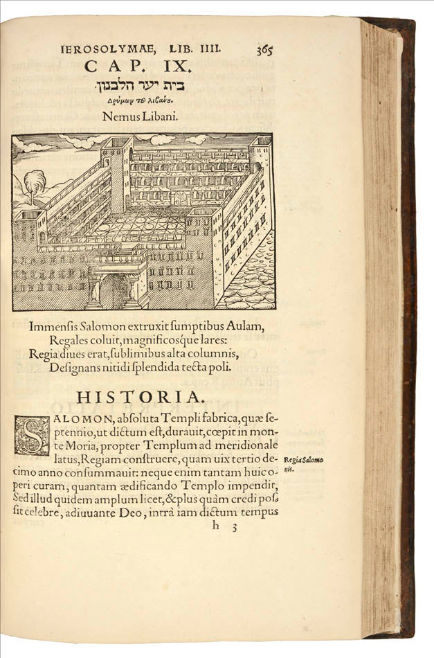 Attractive contemporary binding, of first edition in Latin of this important illustrated history of Jerusalem, before its destruction by the Romans.