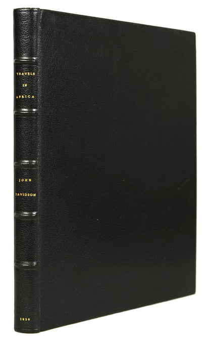 Rare privately printed journal of Davidson's attempt to cross the Western Sahara from Tangier to Timbuktoo which ended with his murder in November 1836.