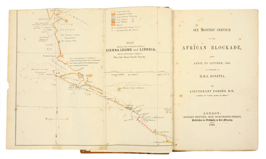 Scarce. Important first hand work on the Slave Trade at the time of Sierra Leone and Liberia signing the Anti-Slavery Trade Treaty.