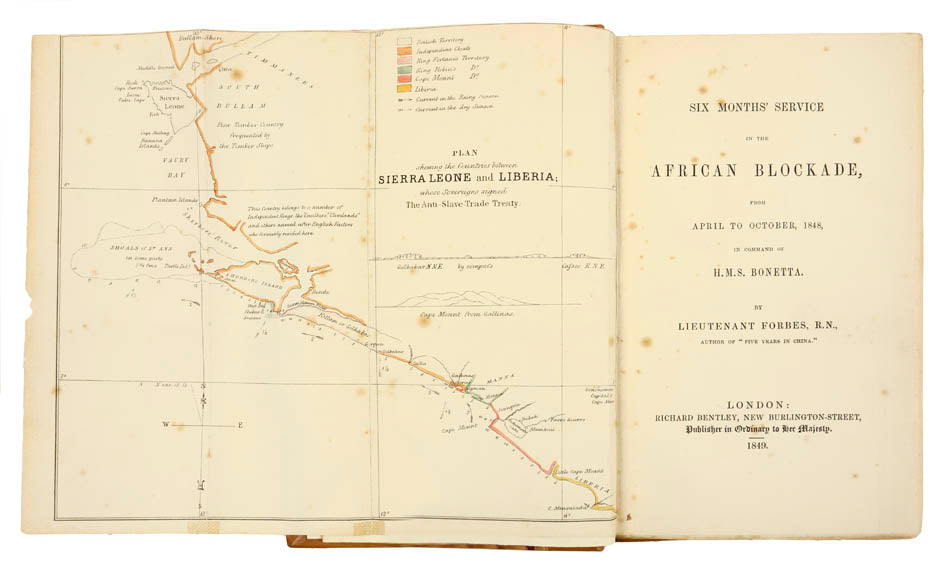 Scarce. Important first hand work on the Slave Trade at the time of Sierra Leone and Liberia signing the Anti-Slavery Trade Treaty.