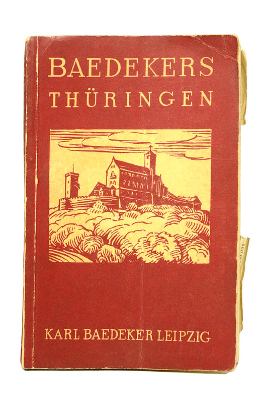 Scarce regional Baedeker guide on Thuringen.