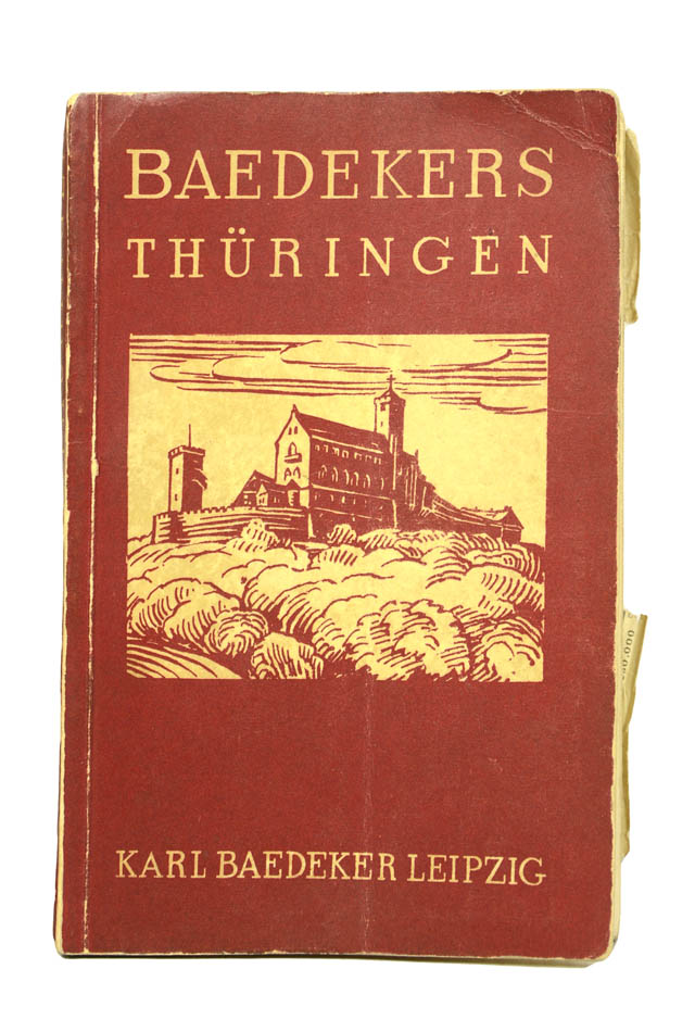 Scarce regional Baedeker guide on Thuringen.