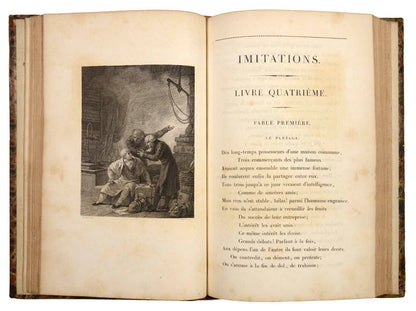 a fresh example with wide margins of this edition comprising 86 original fables of the 'russian lafontaine' 